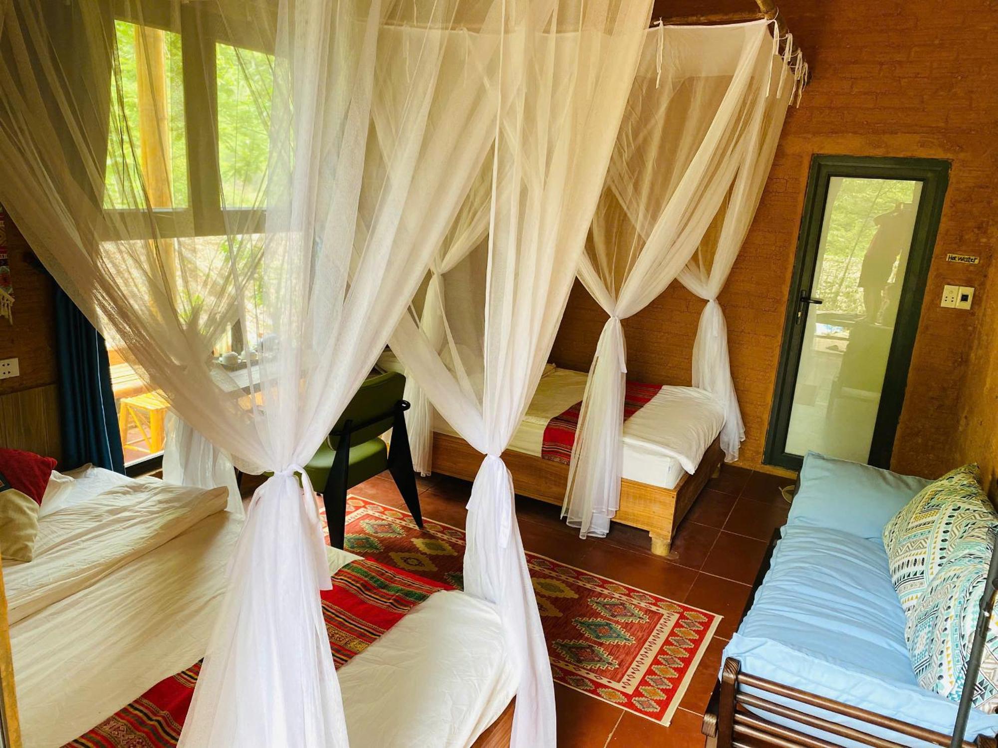 Pu Luong Homestay & Tours Huong Ba Thuoc Exterior foto