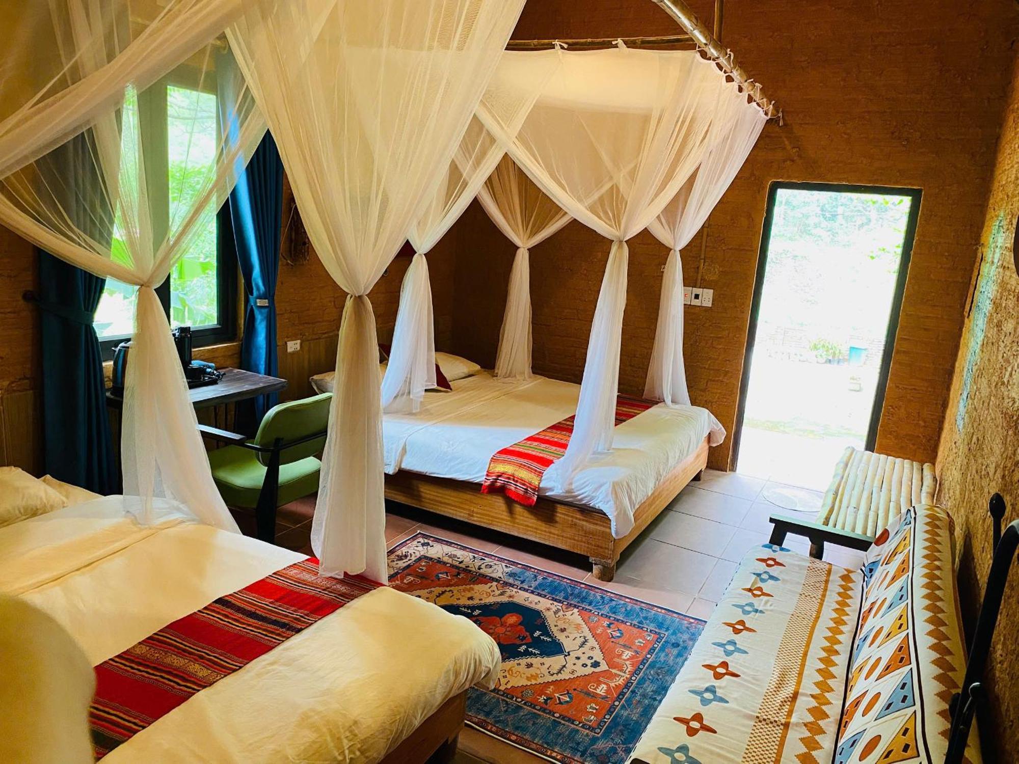 Pu Luong Homestay & Tours Huong Ba Thuoc Exterior foto